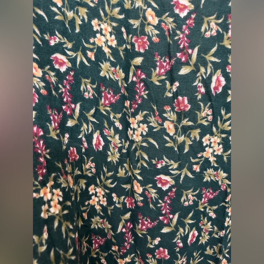 American Eagle Outfitters green floral Kimono one size boho indie festival - Picture 3 of 5